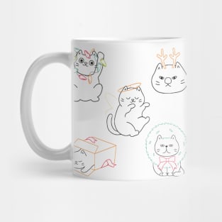 Christmas Cats Kitties Mug